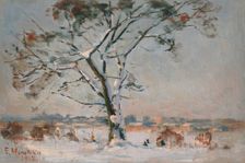 Winter theme, 1917. Creator: Elias Muukka