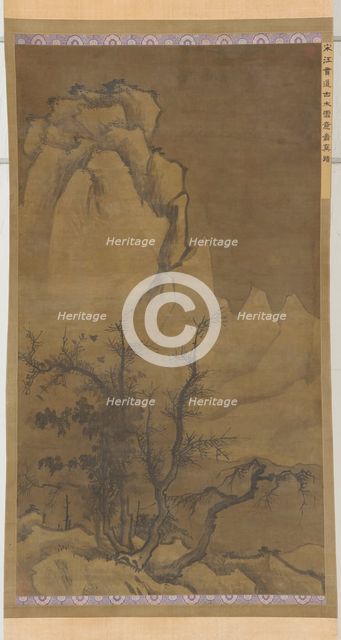 Winter Trees and Snowy Peaks, Ming dynasty, 17th century. Creator: Unknown.