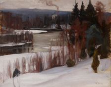 Winter View from Inha, 1905. Creator: Vilho Sjöström