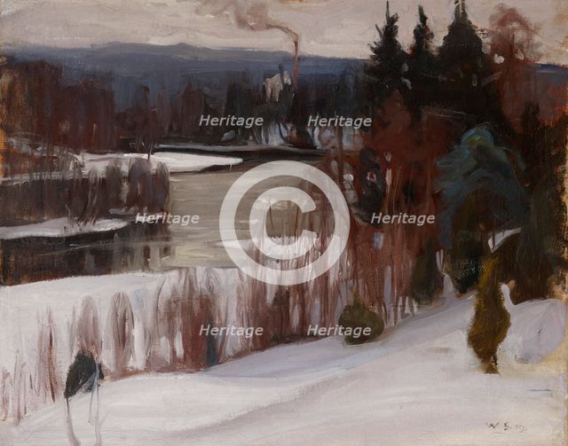 Winter View from Inha, 1905. Creator: Vilho Sjöström.