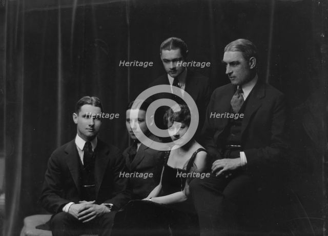 Winter, Wallace, Mr., group, portrait photograph, 1917 May 3. Creator: Arnold Genthe.