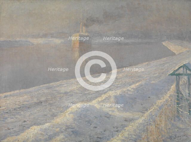 Winterstorm, c1890-1910. Creator: Georges Buysse.