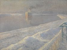 Winterstorm, c1890-1910. Creator: Georges Buysse