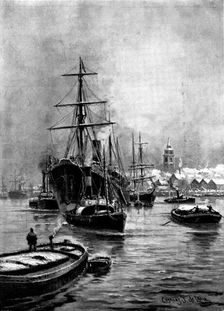 Wintry Weather at Gravesend, 1895. Creator: Lascelles