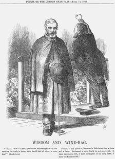 Wisdom and Wind-Bag 1866. Artist: John Tenniel
