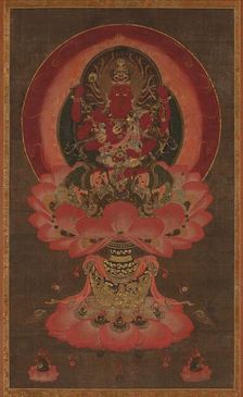 Wisdom King of Passion Aizen Myoo, 1300s. Creator: Unknown