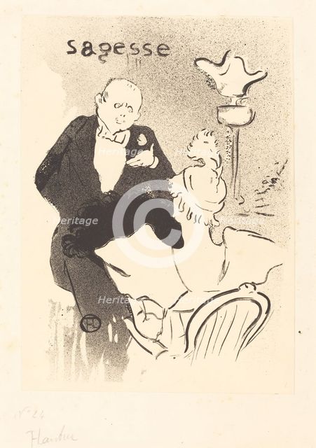 Wisdom (Sagesse), 1893. Creator: Henri de Toulouse-Lautrec.
