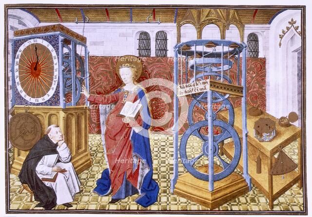 Wisdom (Sapience) teaching the author the precepts of temperance, c1455.  Creator: Master of Jean Rolin II (fl. 1440-65).