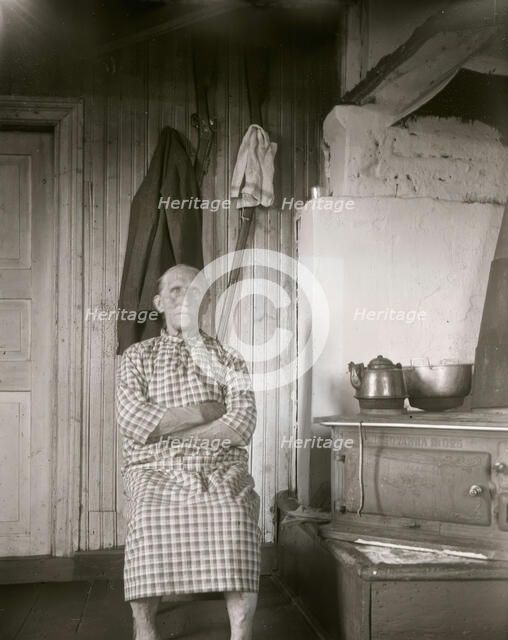 "Wise old woman" from Vilhelmina parish, Lapland, 1932. Creator: Unknown.