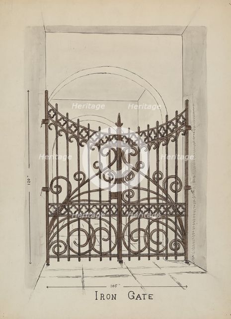 Wishing Gates, c. 1936. Creator: Lucien Verbeke.