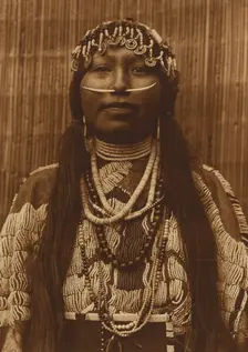 Wishram Girl, 1910. Creator: Edward Sheriff Curtis