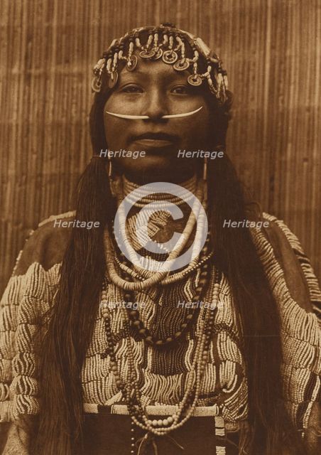 Wishram Girl, 1910. Creator: Edward Sheriff Curtis.