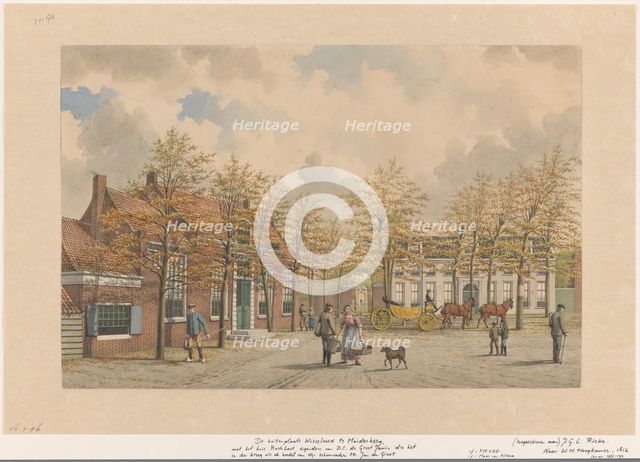 Wisseloord estate in Muiderberg, 1827-1898. Creator: Johan George Lodewijk Rieke.