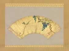 Wisteria, 17th-18th century. Creator: Attributed to Ogata Korin (Japanese, 1658-1716)