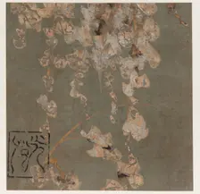 Wisteria blossoms, Edo period, early 17th century. Creator: Hon'ami Kôetsu