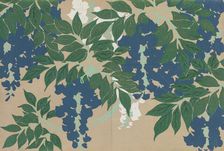 Wisteria (Fuji). From the series "A World of Things (Momoyogusa)", 1909-1910. Creator: Sekka, Kamisaka (1866-1942)