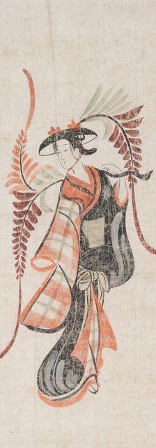 Wisteria Maiden (Fuji Musume), 17th century. Creator: Unknown
