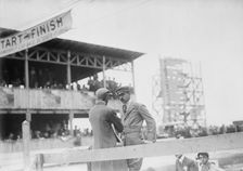 W.K. Vanderbilt at racetrack, 1910. Creator: Bain News Service