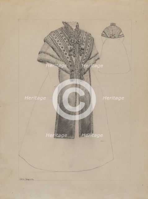 Wrap, c. 1936. Creator: Edith Magnette.