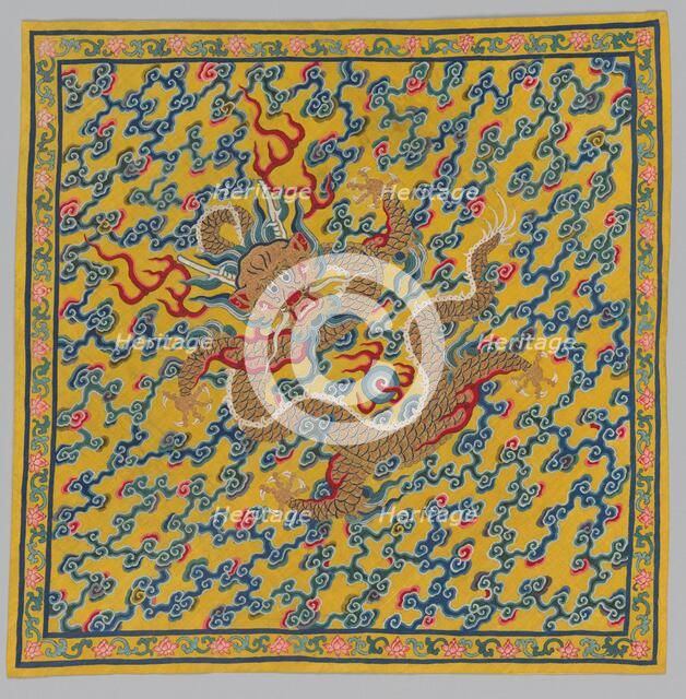 Wrapper for the Tapestry Scroll Mingling of Clear and Muddy Water..., 1736-95. Creator: Unknown.