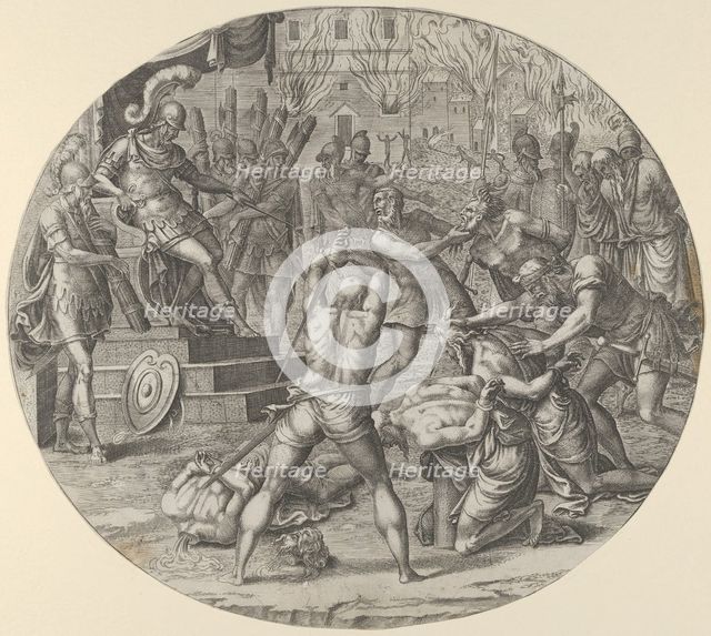 Wrath, from the 'Seven Deadly Sins', ca. 1550-55. Creator: Leon Davent.