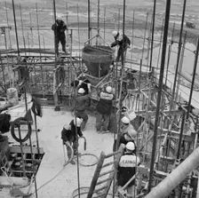 Wraysbury Reservoir, Spelthorne, Surrey, 24/10/1968. Creator: John Laing plc