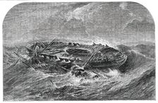 Wreck of an Indiaman - from a Picture by Mr. Daniell, 1850. Creator: Whymper