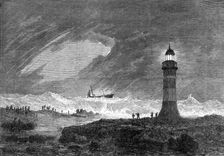 Wreck of the mail-steamer Athens in Table Bay, Cape of Good Hope, 1865. Creator: Unknown