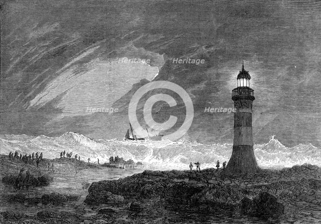 Wreck of the mail-steamer Athens in Table Bay, Cape of Good Hope, 1865. Creator: Unknown.