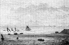 Wreck of the mail-packet Caledonia at St. Helier's, 1881. Creator: Unknown