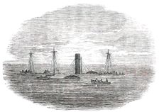 Wreck of the "Orion" at Low Water, 1850. Creator: Unknown