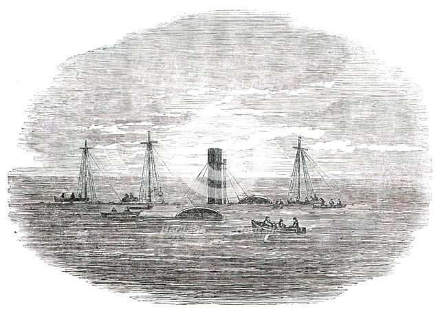 Wreck of the "Orion" at Low Water, 1850. Creator: Unknown.