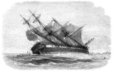 Wreck of the Duncan Dunbar, Australian passenger ship, on the coast of Brazil, 1865. Creator: Smyth