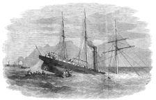 Wreck of "The Forerunner" African Mail-Steamer, at Point St. Lorenzo, 1854. Creator: Unknown