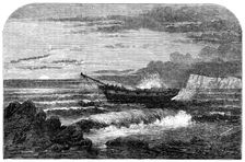 Wreck of "The George Lord", off the Isle of Wight, 1856. Creator: Edmund Evans