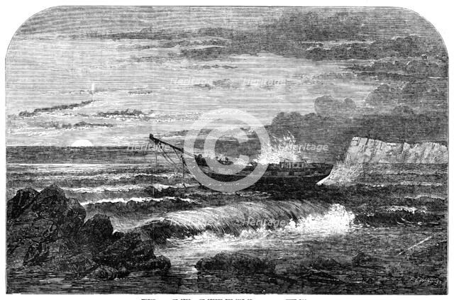 Wreck of "The George Lord", off the Isle of Wight, 1856.  Creator: Edmund Evans.