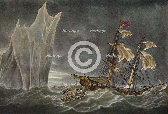 'Wreck of the Lady Hobart, 1803', 1925. Artist: Unknown.