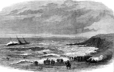 Wreck of the steam-ship Queen Elizabeth at Calaparra, near Gibraltar, 1874. Creator: Unknown
