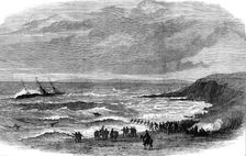 Wreck of the steam-ship Queen Elizabeth at Calaparra, near Gibraltar, 1874. Creator: Unknown