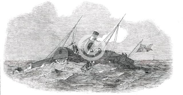 Wreck of the "Superb" Steamer, 1850. Creator: Unknown.