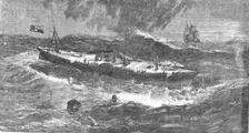 Wreck of the San Francisco; American steam-ship December 1853 1854. Creator: Unknown