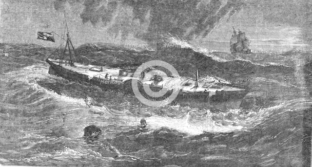 'Wreck of the San Francisco; American steam-ship December 1853', 1854. Creator: Unknown.