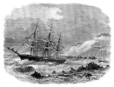 Wreck of the Underley at the back of the Isle of Wight, 1871. Creator: Unknown