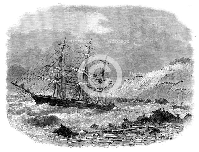 Wreck of the Underley at the back of the Isle of Wight, 1871. Creator: Unknown.