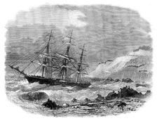 Wreck of the Underley at the back of the Isle of Wight, 1871. Creator: Unknown