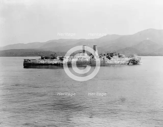 Wreck of the Vizcaya, Battle of Santiago, 1898, between 1898 and 1901. Creator: Unknown.