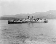 Wreck of the Vizcaya, Battle of Santiago, 1898, between 1898 and 1901. Creator: Unknown