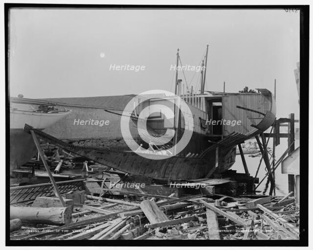 Wreck of the Volunteer, between 1880 and 1899. Creator: Unknown.