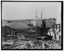Wreck of the Volunteer, between 1880 and 1899. Creator: Unknown