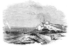 Wreck of "The Waterman" steamer, off Hastings, 1844. Creator: Unknown
